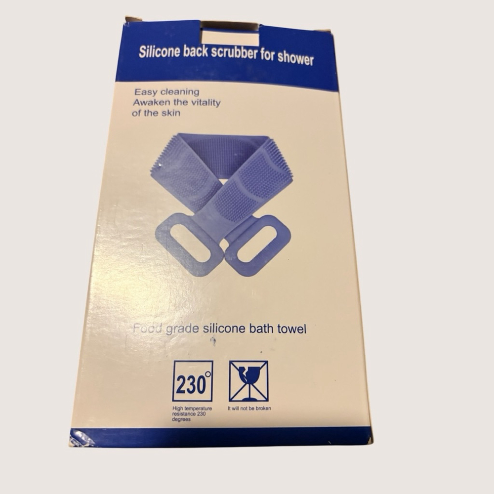 Bath Accessory Silicone Back Scrubber NIB Unisex